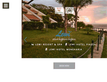 Tablet Screenshot of lewihotelandresort.com